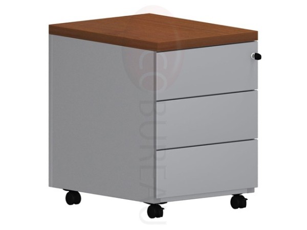 Caisson mobile 3 tiroirs Pro métal