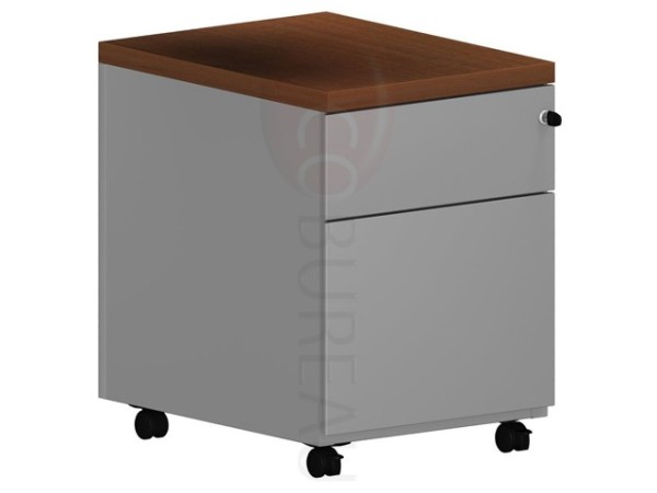 Caisson mobile 2 tiroirs Pro métal