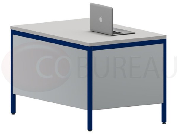 Bureau demi-ministre 120 cm caisson 3 tiroirs