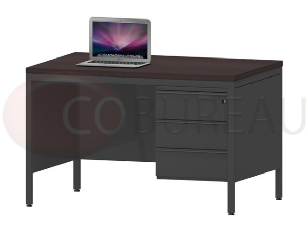 Bureau demi-ministre 120 cm Noir wengué
