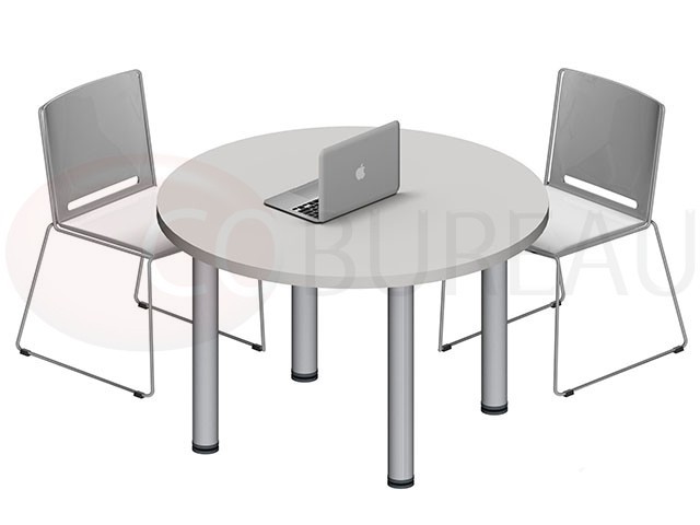 Table ronde Pro métal 100 cm - pieds tube rond