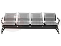 Siège poutre Mega métal poli 4 places 2