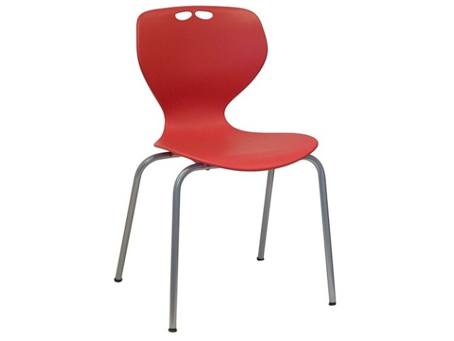 Chaise Mata polypropylène rouge