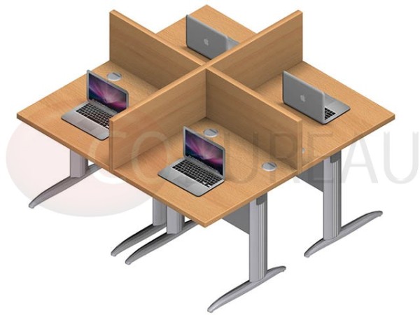 Marguerite 4 postes 80 cm Pro Metal