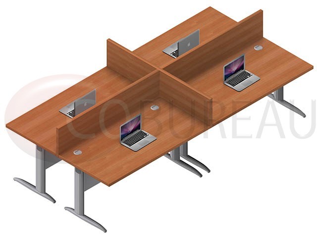 Ensemble 4 postes droit 160 