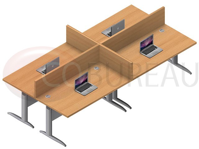Ensemble 4 postes droit 