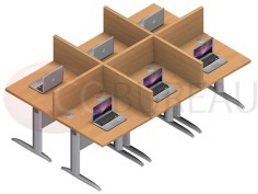  Marguerite 6 postes droit 80 cm Pro Metal