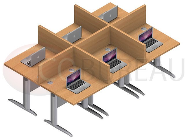  Marguerite 6 postes droit 80 cm Pro Metal