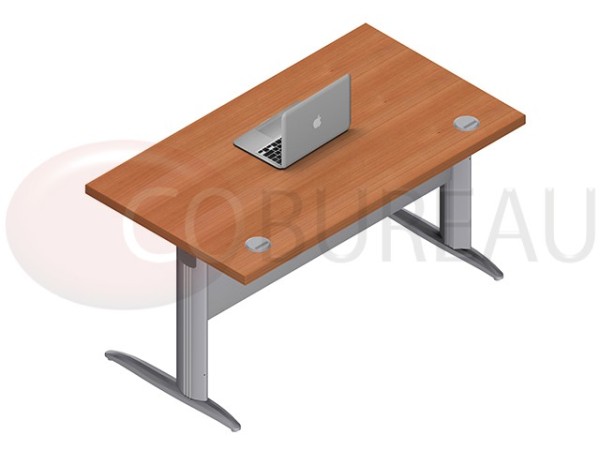 Bureau droit 140 Cm Pieds en L