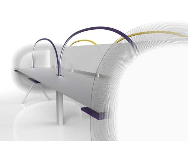 Bureau design italien Hook par Newform