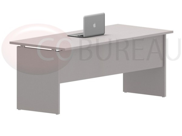 Bureau droit Kamos 180 Cm gris