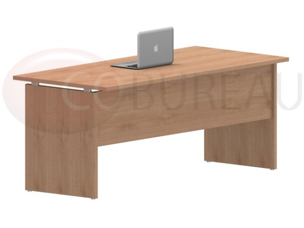 Bureau droit Kamos 180 Cm pieds panneaux érable