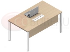 Bureau droit Arko 120 cm - pieds arche métal 2