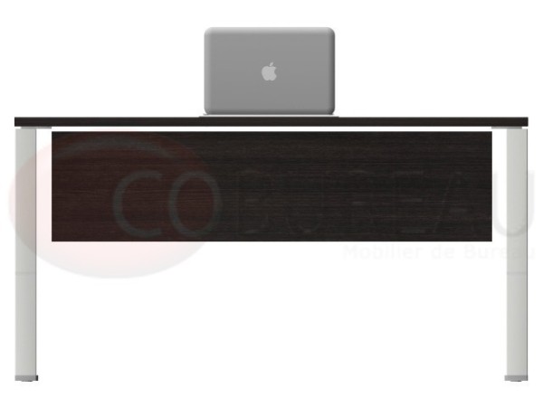 Bureau droit Arko 120 cm wengé - pieds arche 