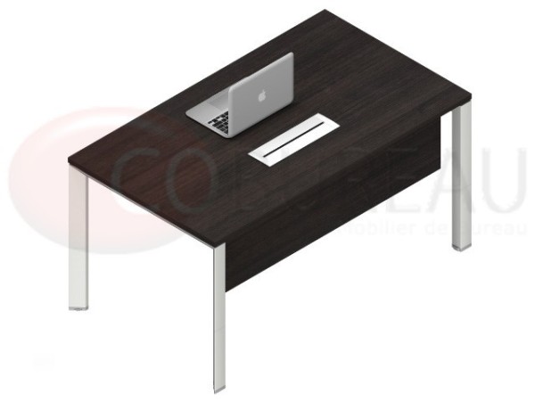 Bureau droit Arko 140 cm pieds forme d'arche