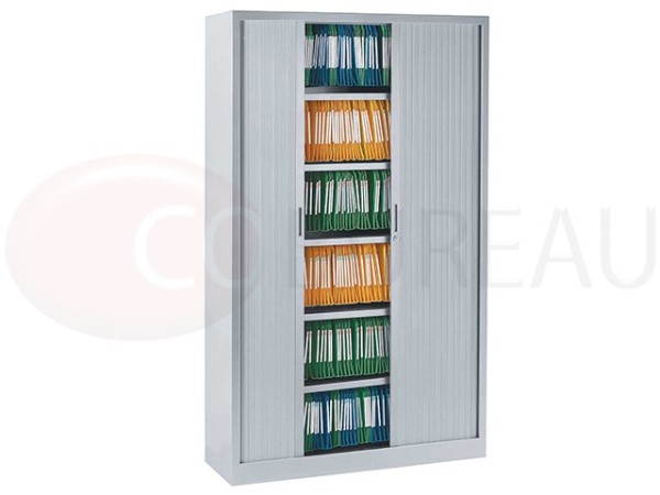 Armoire à rideaux hauteur 200 cm 5 niveaux de classeurs