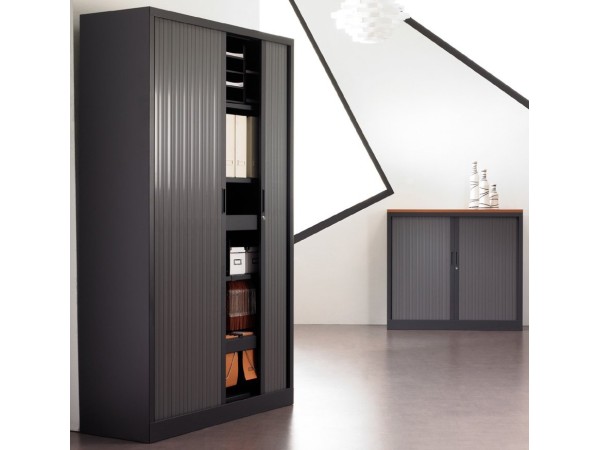 Armoire à rideaux hauteur 200 cm Anthracite 