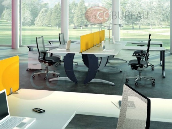 Bureau droit Zeta 120 Cm Pieds en Z