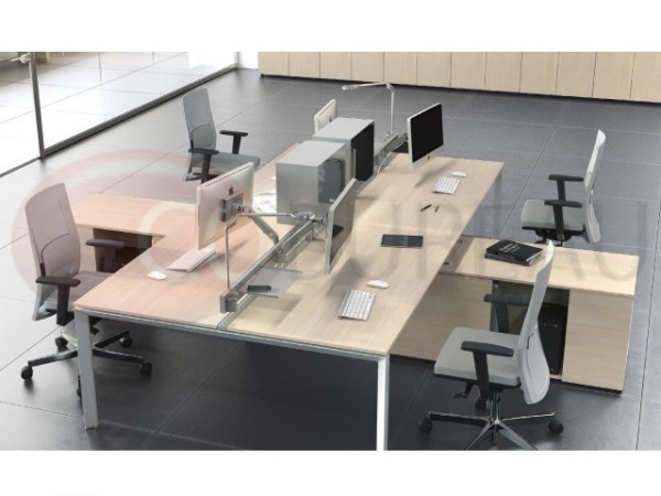 Pôle 4 bureaux droits Arko