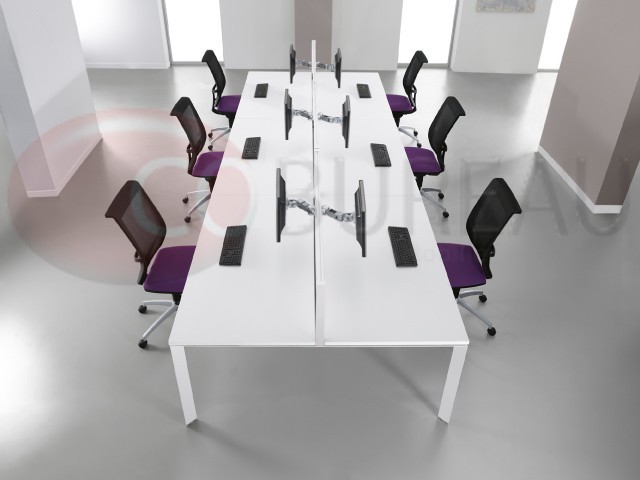 Pôle 6 bureaux droits Arko