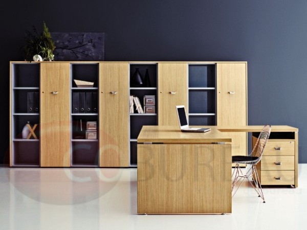 Bureau directionTower chêne clair