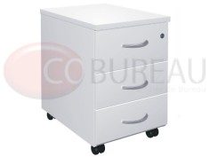 Caisson mobile Arko 3 tiroirs bois Blanc 2