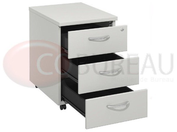 Caisson mobile 3 tiroirs Blanc