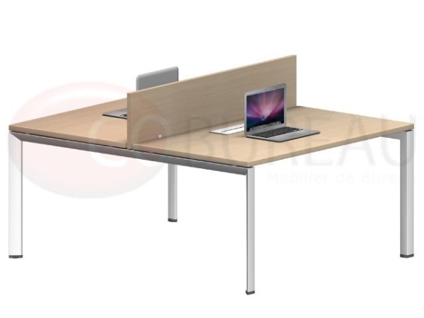 Bench 2 bureaux arko 120 cm Chéne clair