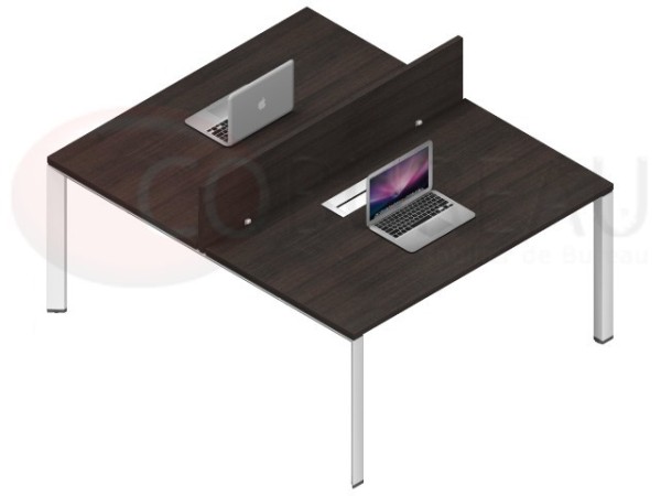 Bench 2 bureaux arko 120 cm wenge