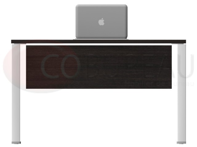 Bureau Arko 100 cm wenge pieds arche métal