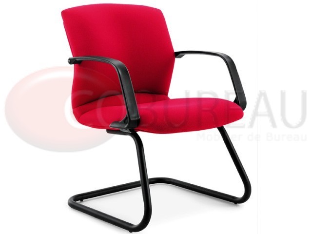 Fauteuil visiteur Onassis - Tissu rembourré 