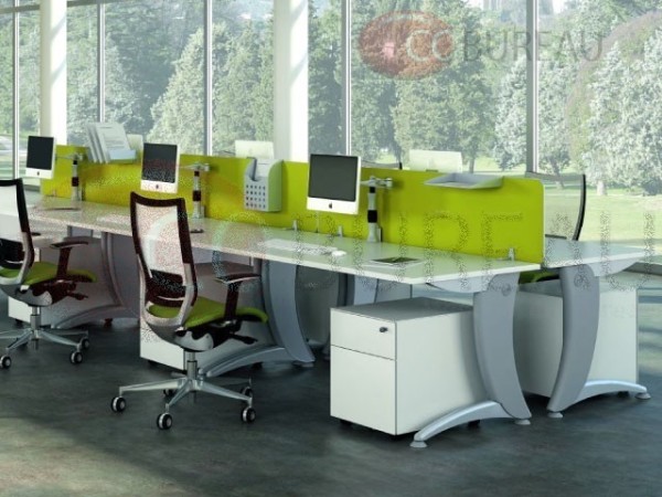 Bureau Zeta 140 Cm Pieds en Z