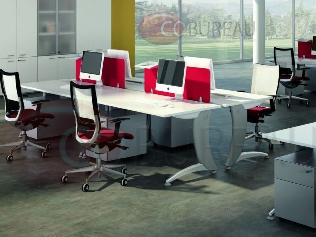 Bureau Zeta 140 Cm Pieds en Z