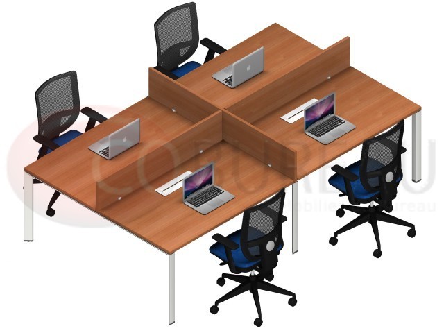 Bench 4 postes arko 120 cm poirier