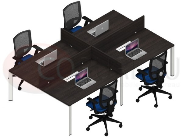 Bench 4 postes arko 120 cm wenge