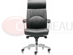 Fauteuil direction Link cuir dossier haut 2