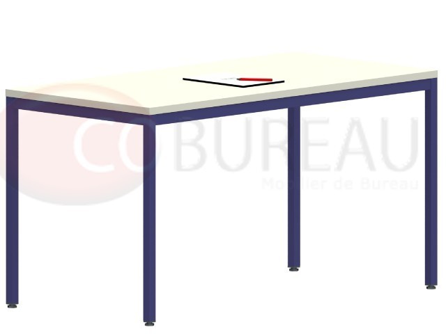 Table décharge Métal 140 x 80 cm gris bleu