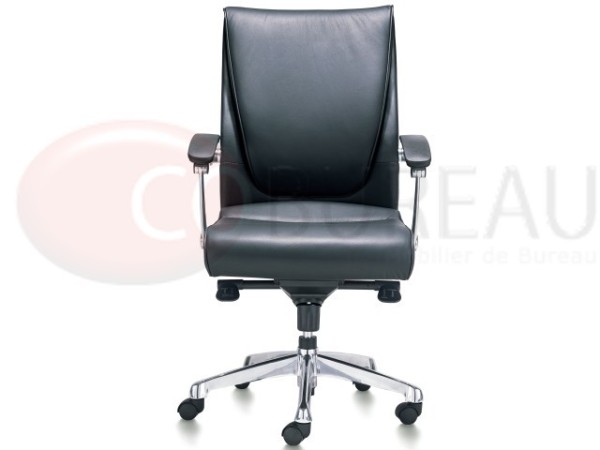 Fauteuil bureau Fan cuir