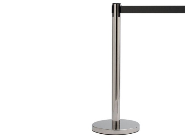 Poteau guidage inox à enrouleur 