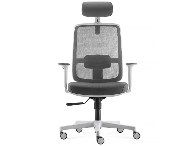 fauteuil blanc pop avec appui-tête