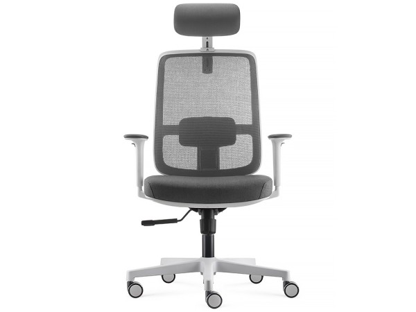 fauteuil blanc pop avec appui-tête