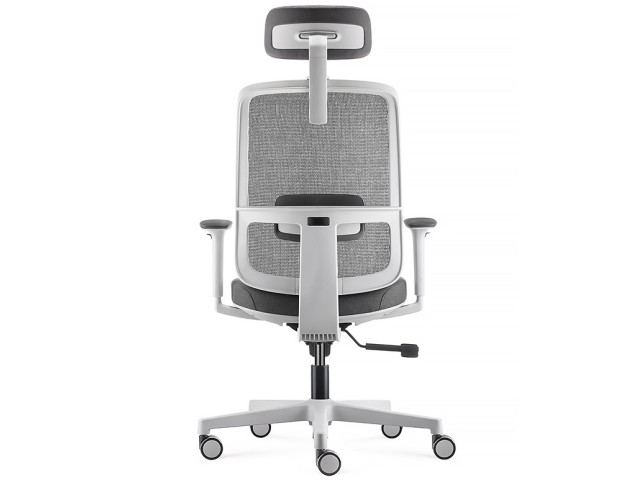 fauteuil blanc pop avec appui-tête