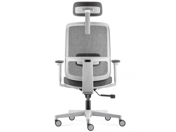 fauteuil blanc pop avec appui-tête