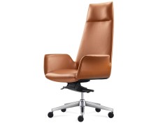 Fauteuil de direction Vela cuir pleine fleur