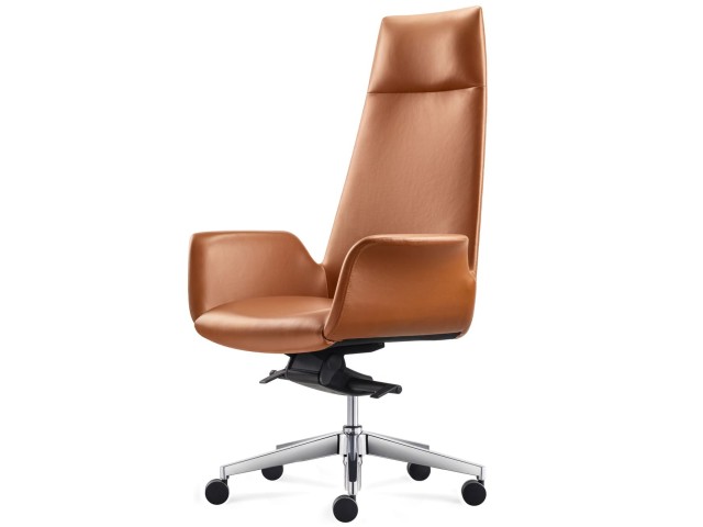 Fauteuil de direction Vela cuir pleine fleur