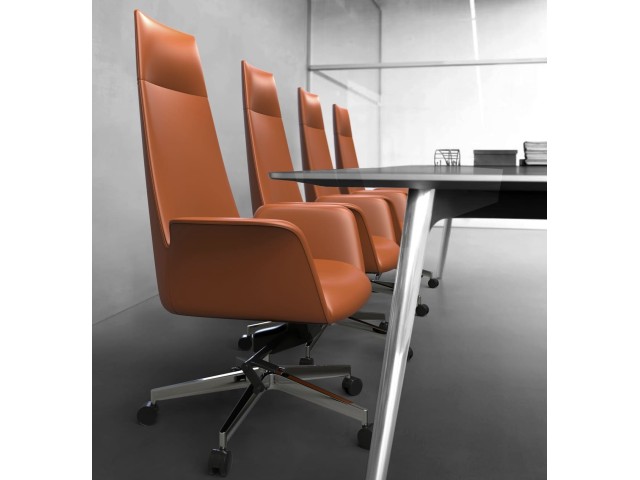 Fauteuil de direction Vela cuir haute de gamme