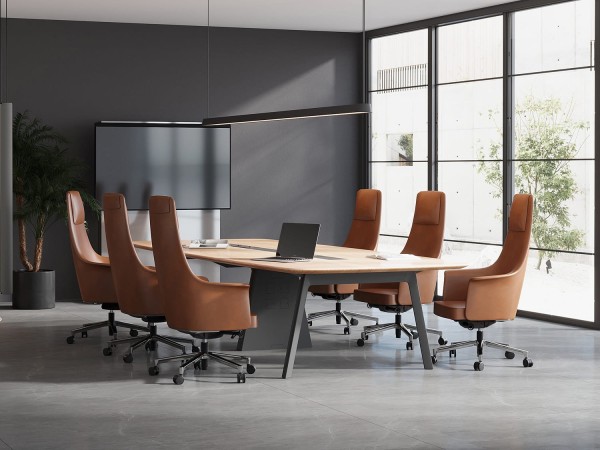 Fauteuil en cuir Pablo de direction