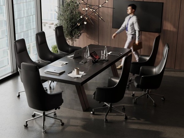 Fauteuil Pablo de direction noir