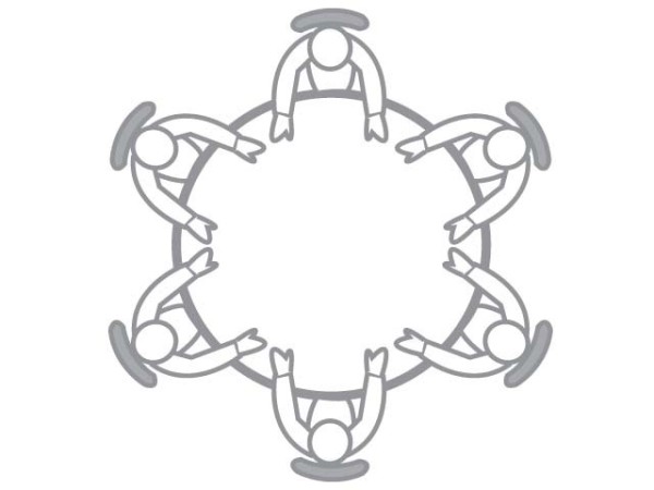 Table ronde Kamos Ø 120 pour 4 à 6 personnes