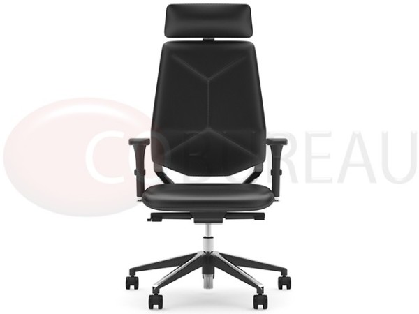 Fauteuil de bureau direction Next cuir dossier haut